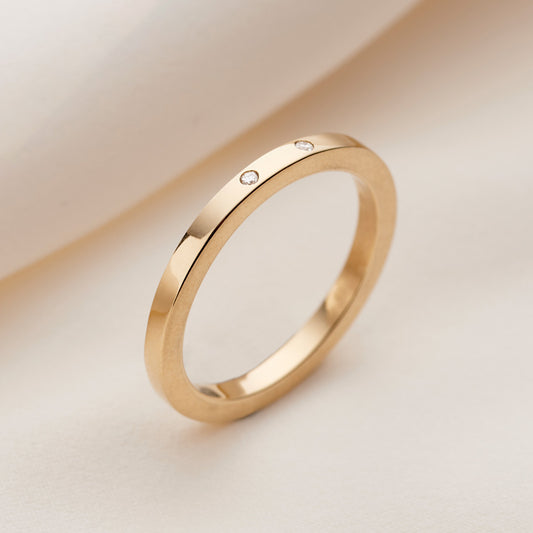 Personalised 9ct Gold Diamond Eternity Ring