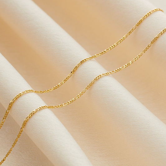 9ct Gold Figaro Chain Necklace