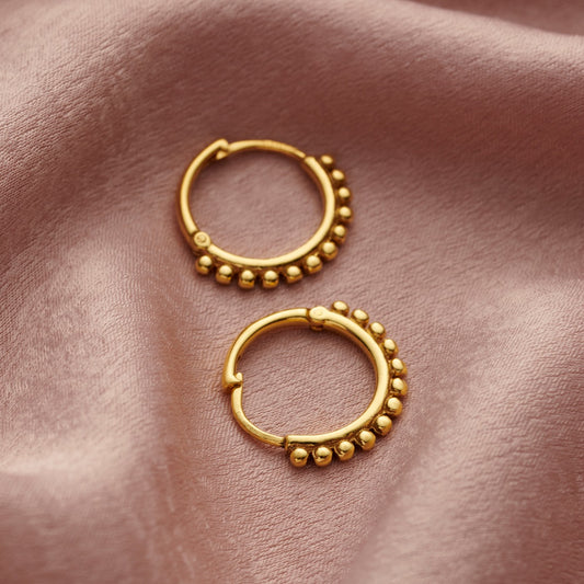 Beaded Hoop Earrings