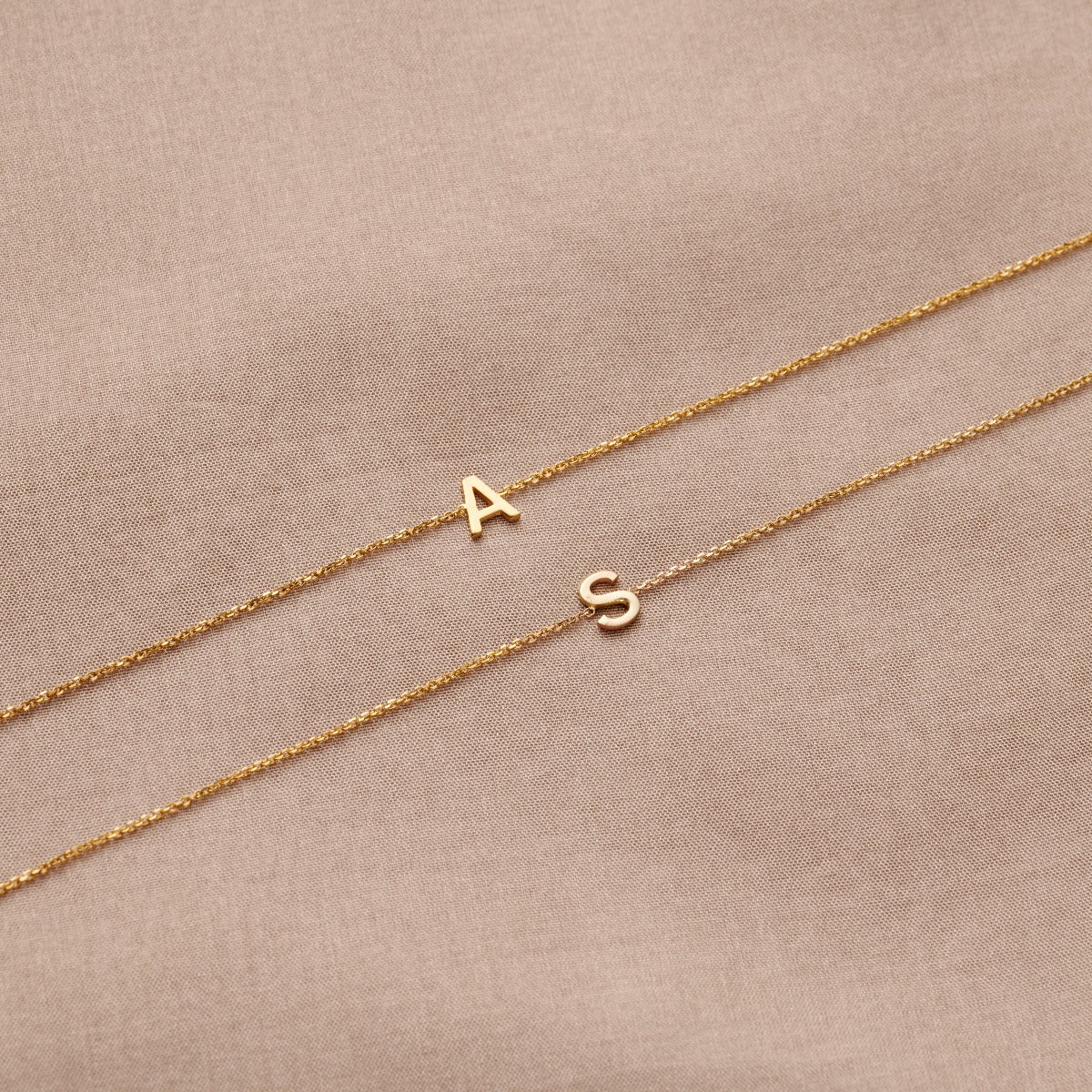 Petite 9ct Gold Initial Bracelet