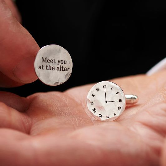 Personalised Wedding Special Time Cufflinks