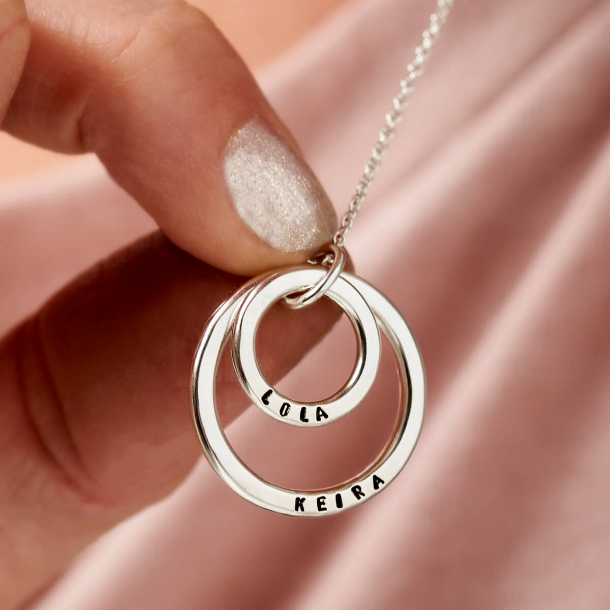 Personalised Mummy and Baby Necklace