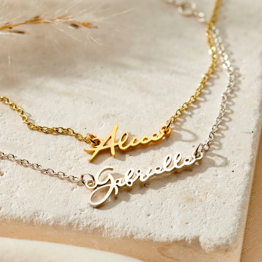 Petite Script Name Bracelet