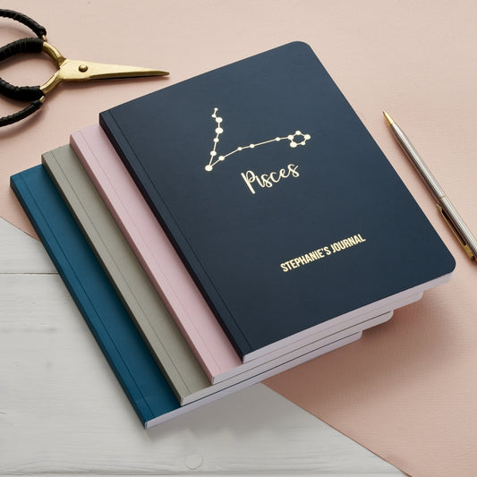 Personalised Star Sign Constellation Notebook