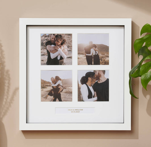 Personalised Four Windows Photo Frame