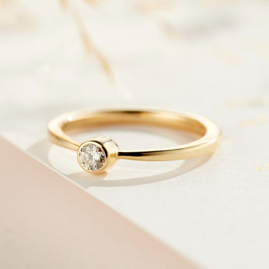 Personalised 9ct Gold Diamond Engagement Ring