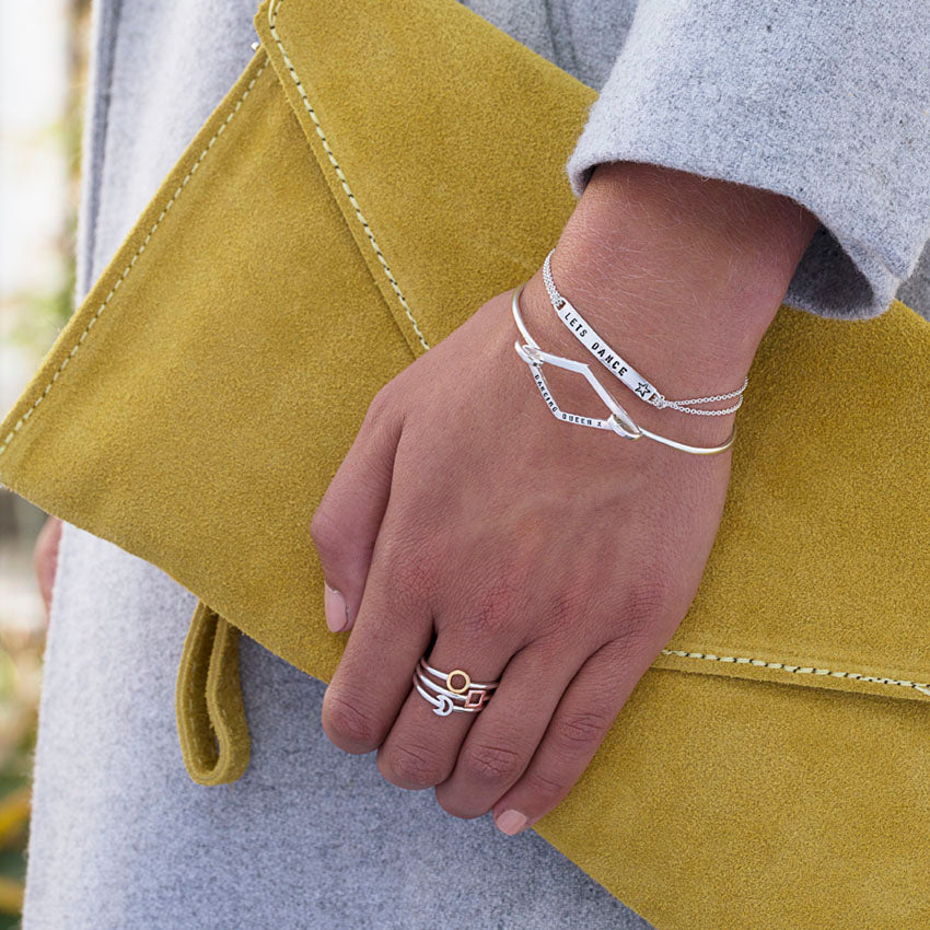 Mini Geometric Stacker Ring