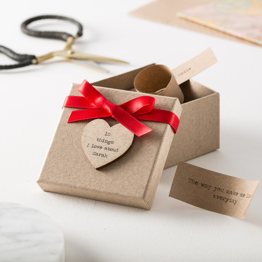 Personalised '10 Things I Love About You' Box