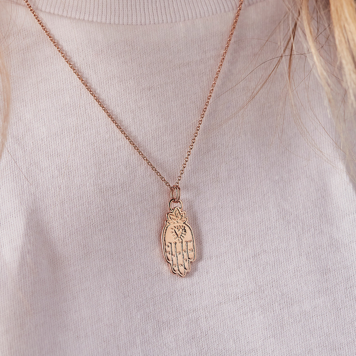 Personalised Hamsa Hand Necklace