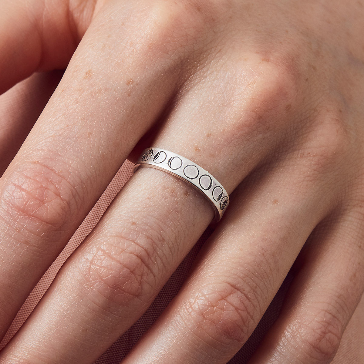 Personalised Phases Of The Moon Ring