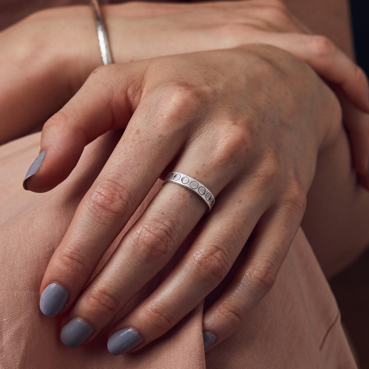 Personalised Phases Of The Moon Ring