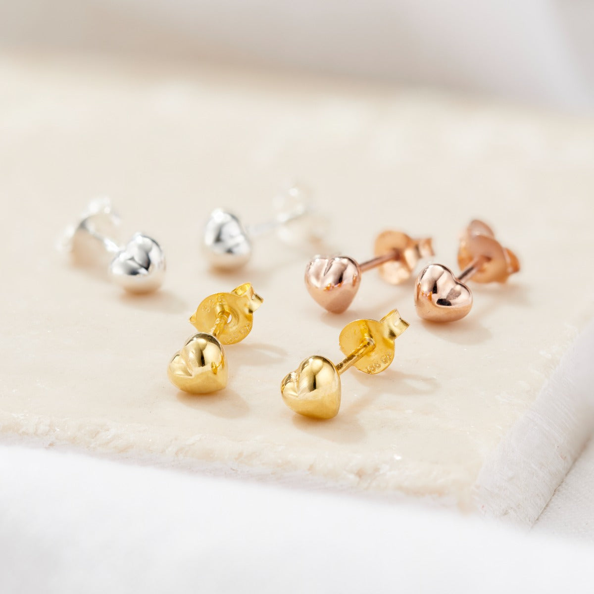 Heart Stud Earrings