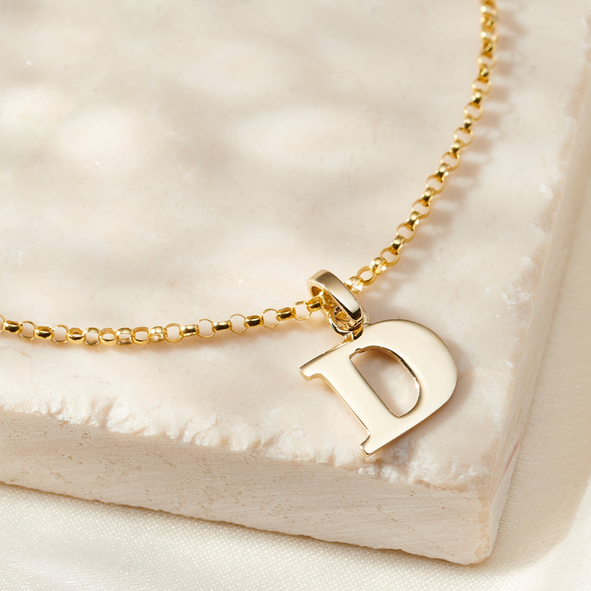 9ct Gold Initial Charm Bracelet