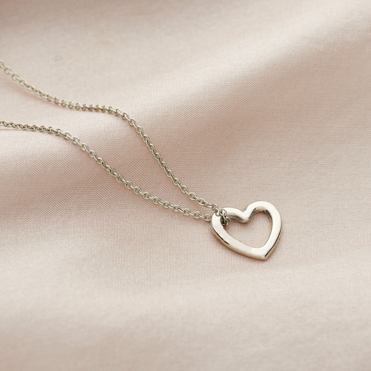 Personalised 9ct Gold Mini Message Heart Necklace