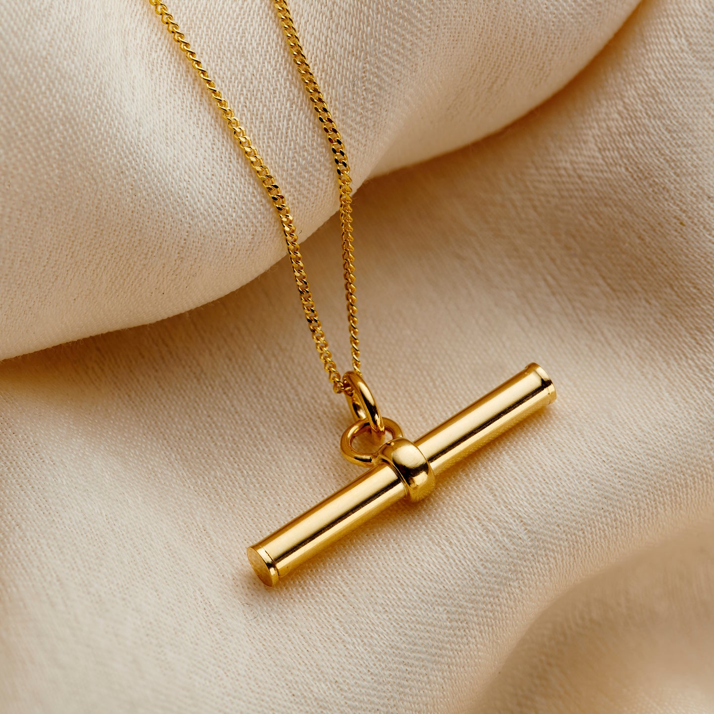 Mini 9ct Gold T Bar Necklace