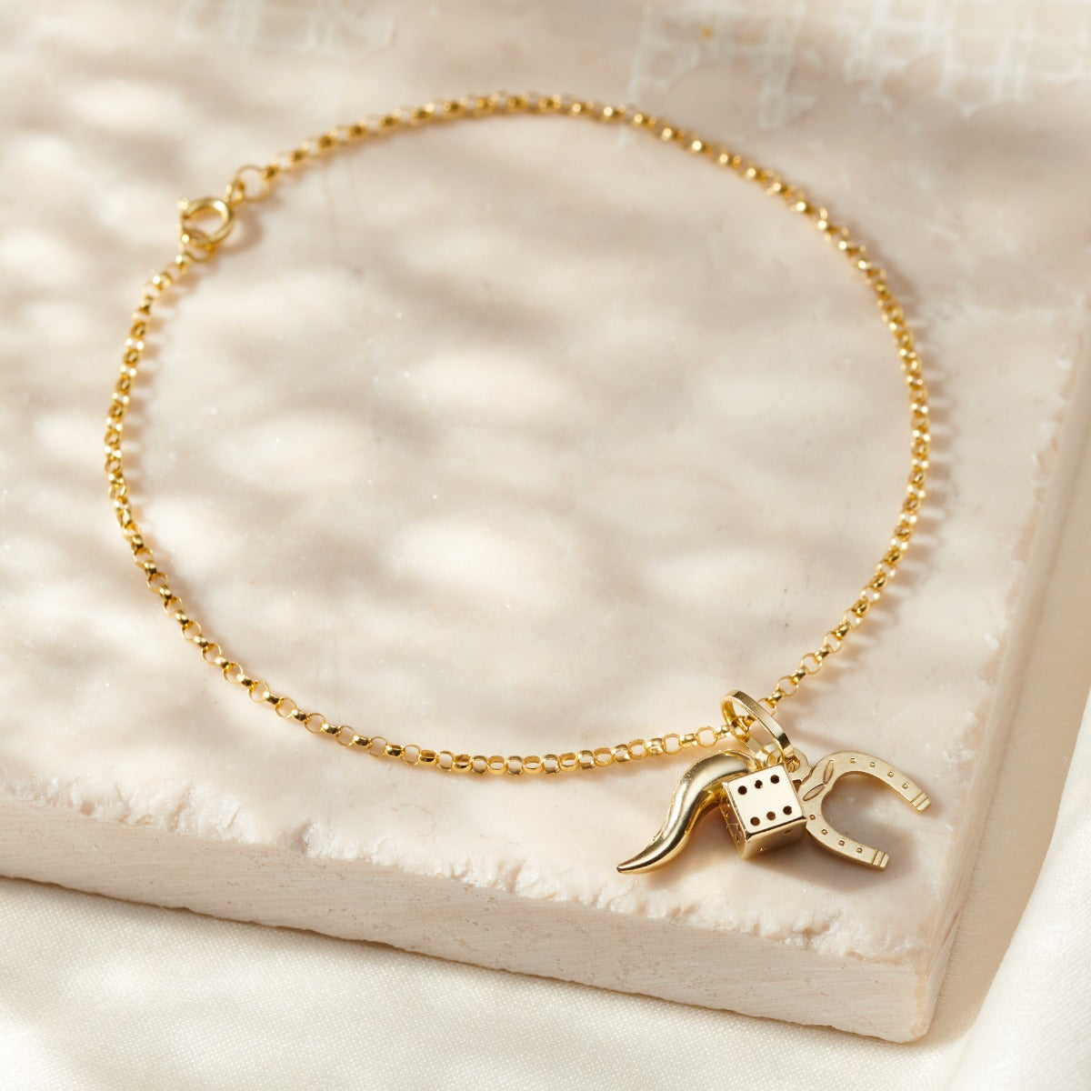 9ct Gold Lucky Charms Bracelet