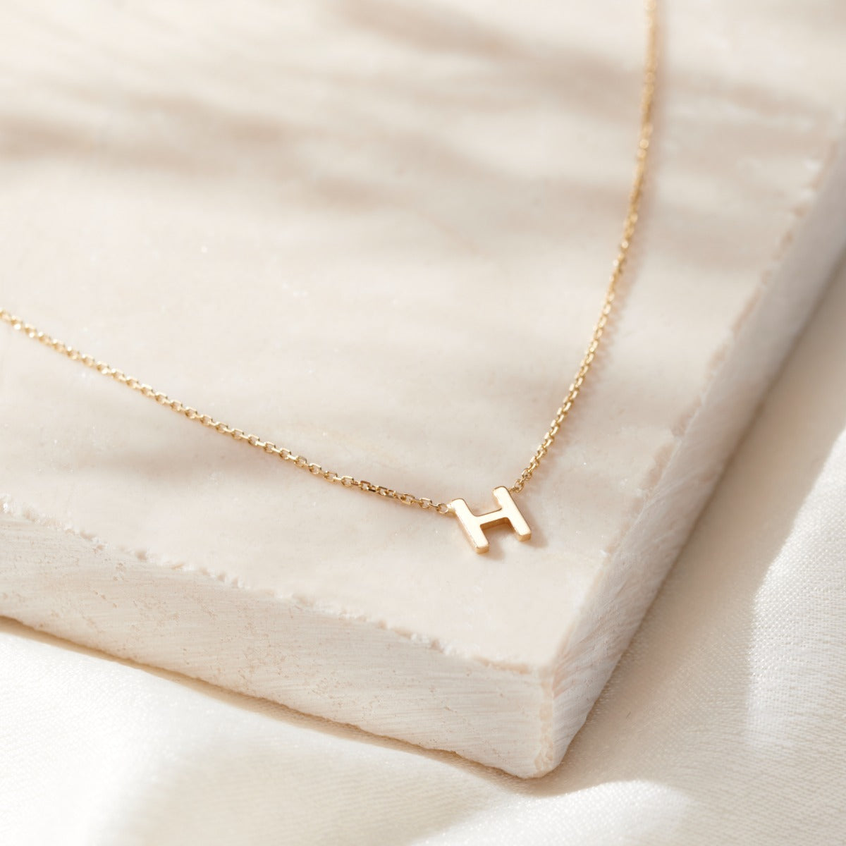 Petite 9ct Gold Initial Necklace