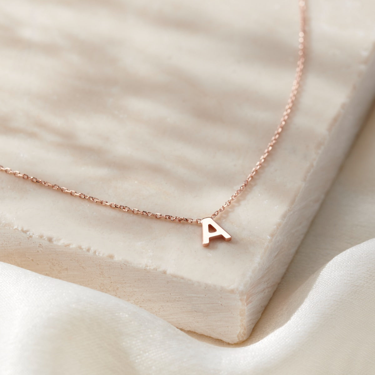 Petite 9ct Gold Initial Necklace