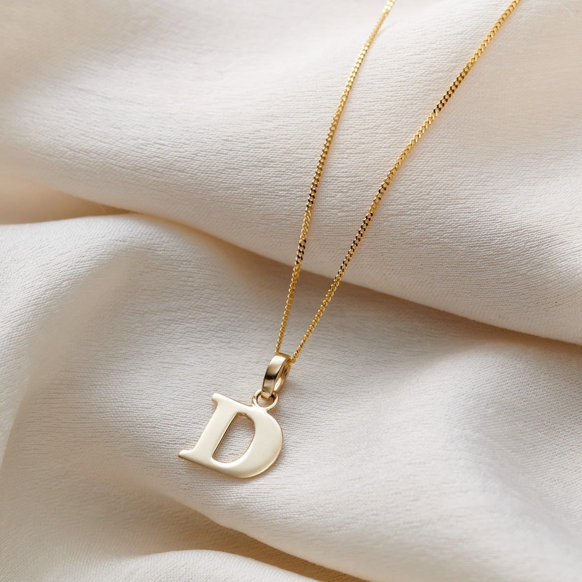 9ct Gold Letter Charm Necklace