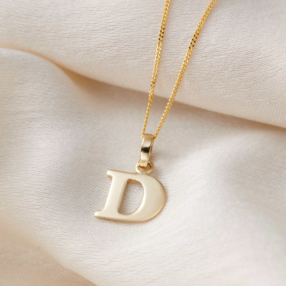 9ct Gold Letter Charm Necklace