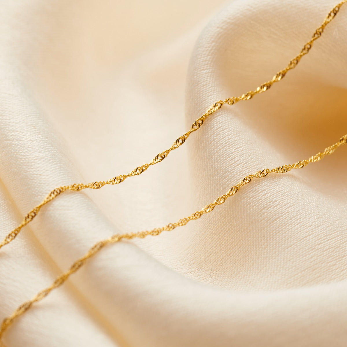 Twisted 9ct Gold Chain Necklace