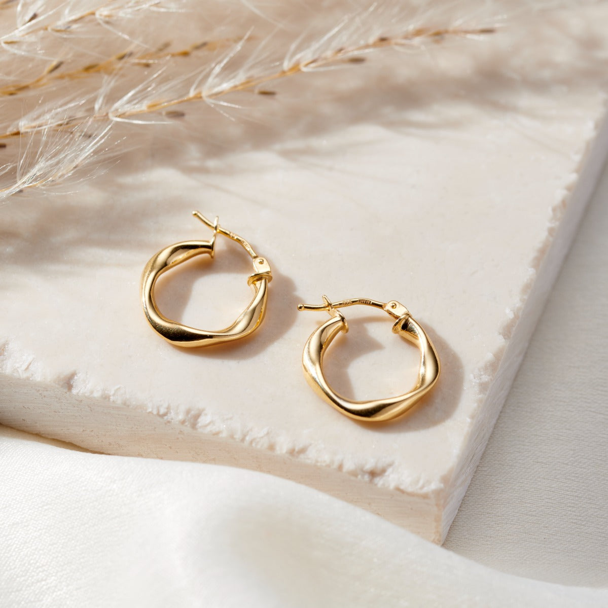 9ct gold huggie earrings online