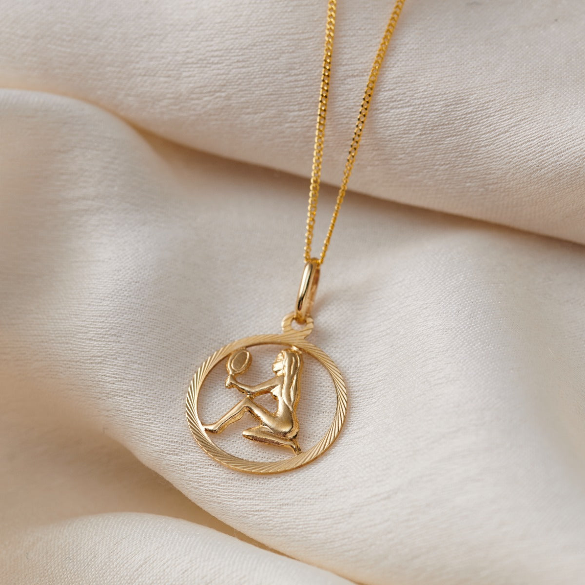 9ct Gold Zodiac Pendant Necklace