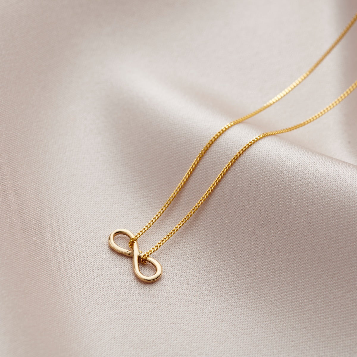 9ct Gold Mini Infinity Charm Necklace