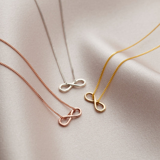 9ct Gold Mini Infinity Charm Necklace