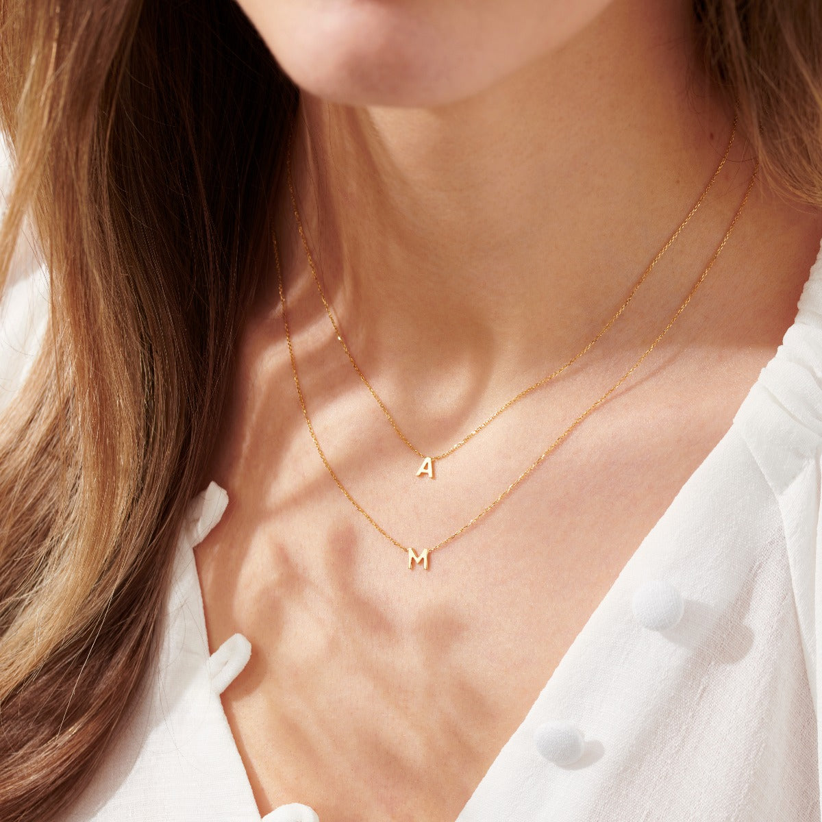 Petite 9ct Gold Initial Necklace