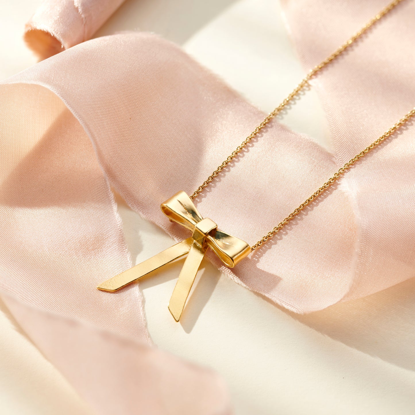 Personalised Bow Charm Necklace