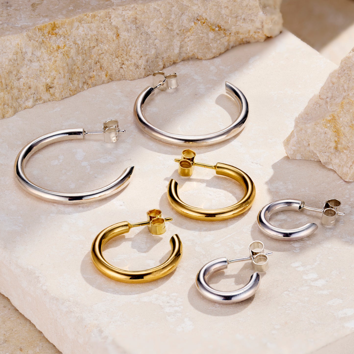 Flow Open Hoop Earrings