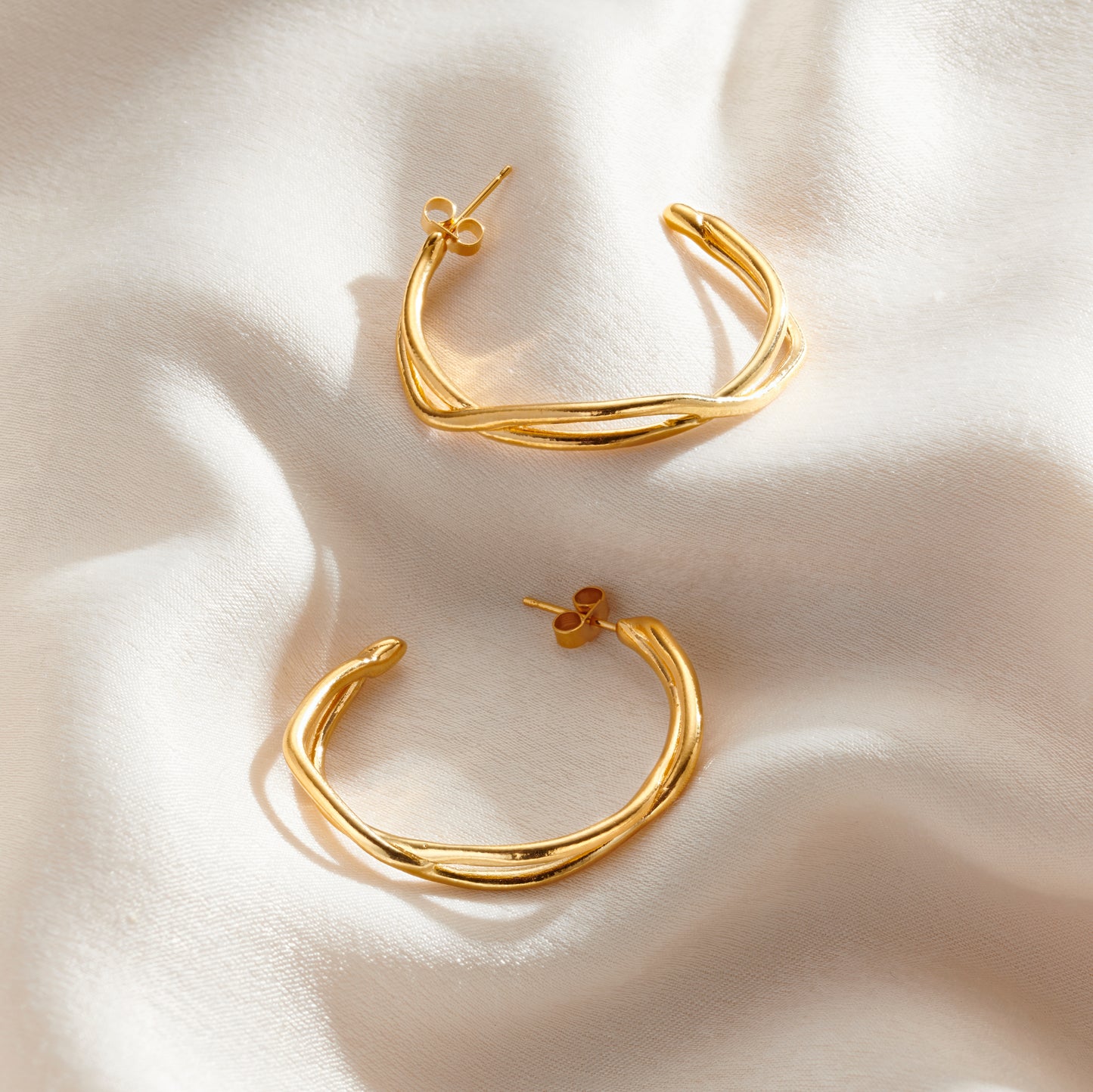 Delta Open Hoop Earrings