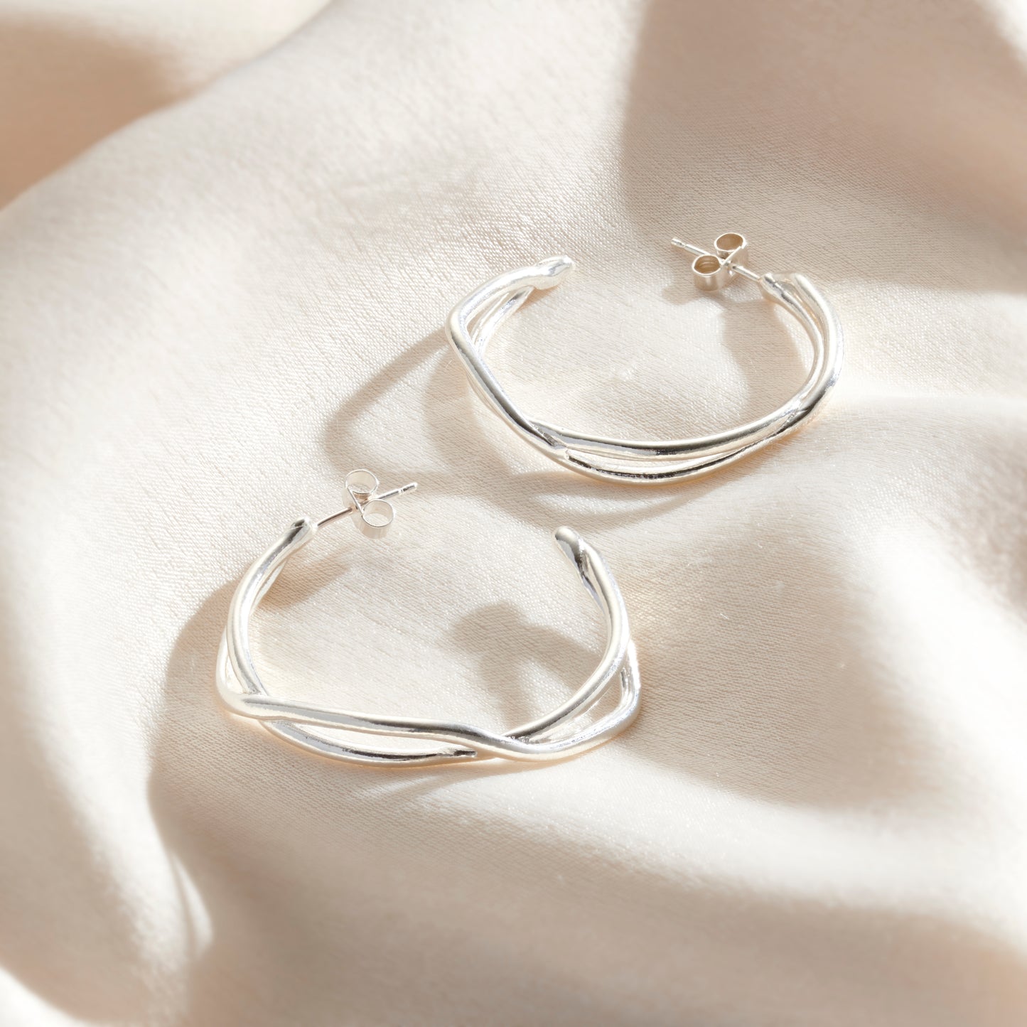 Delta Open Hoop Earrings