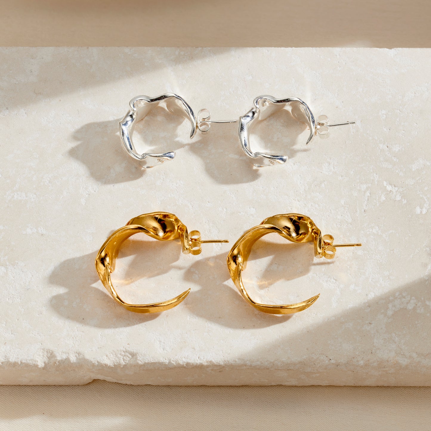 Fluid Hoop Earrings