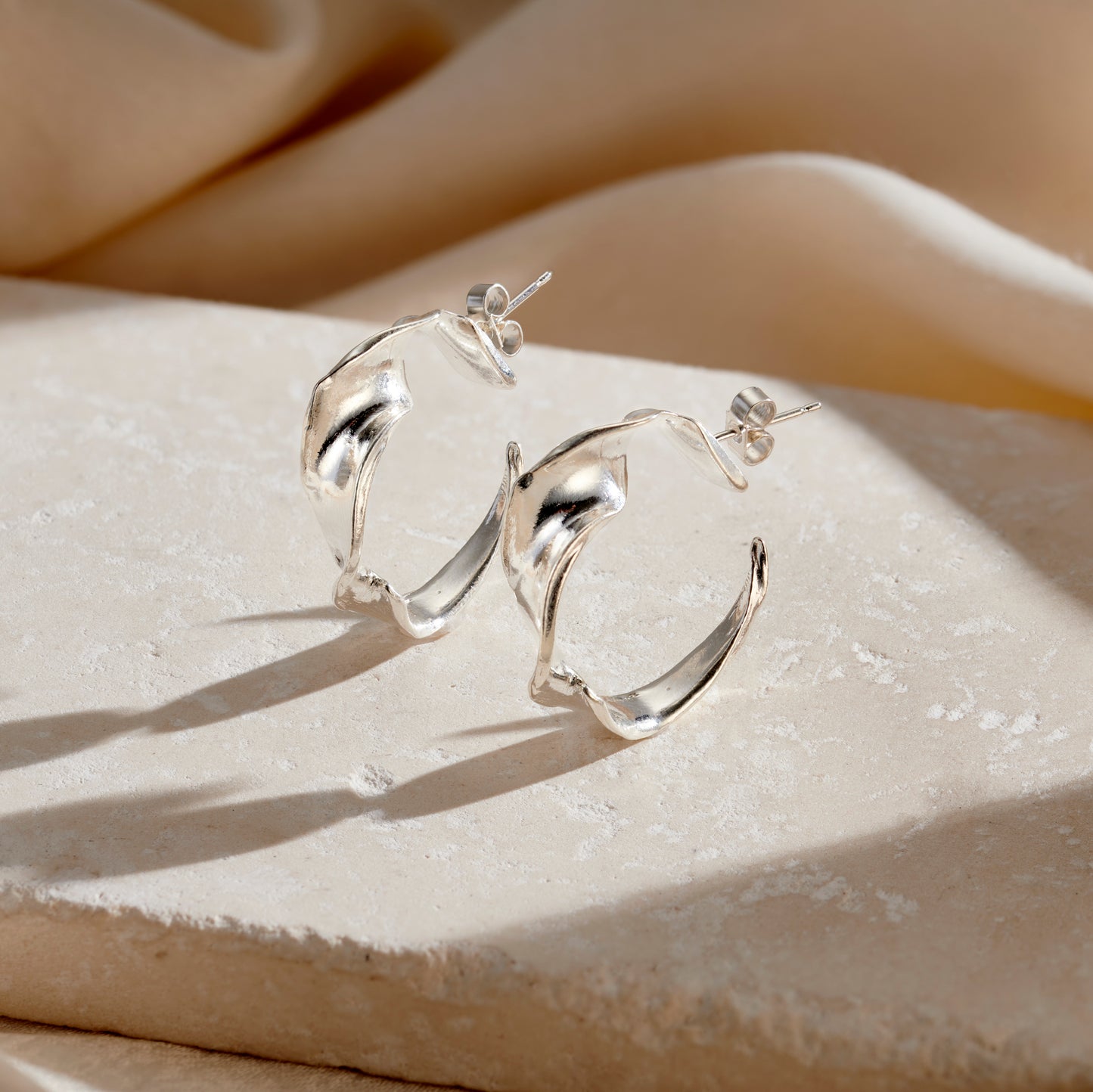 Fluid Hoop Earrings