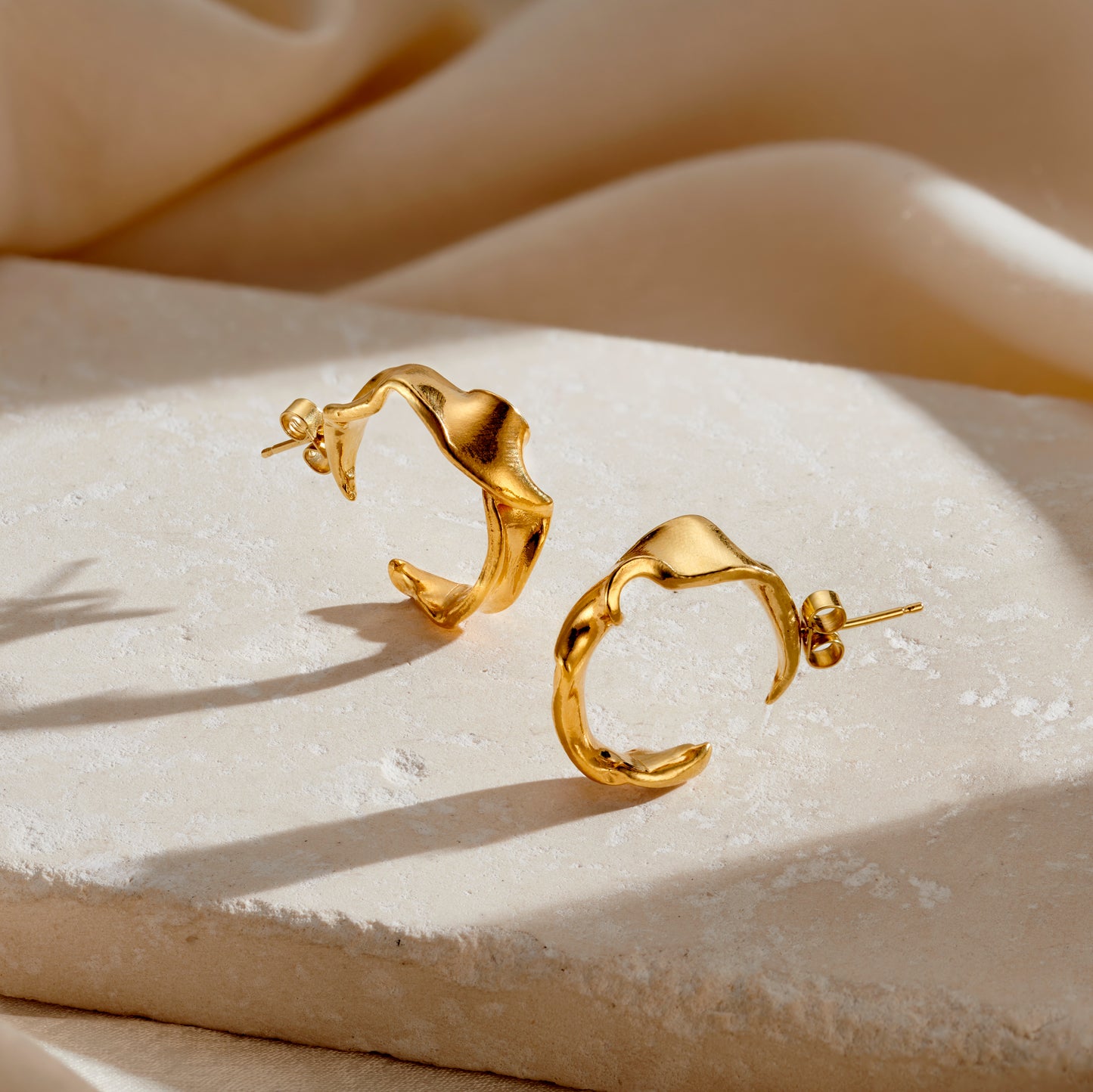 Fluid Hoop Earrings