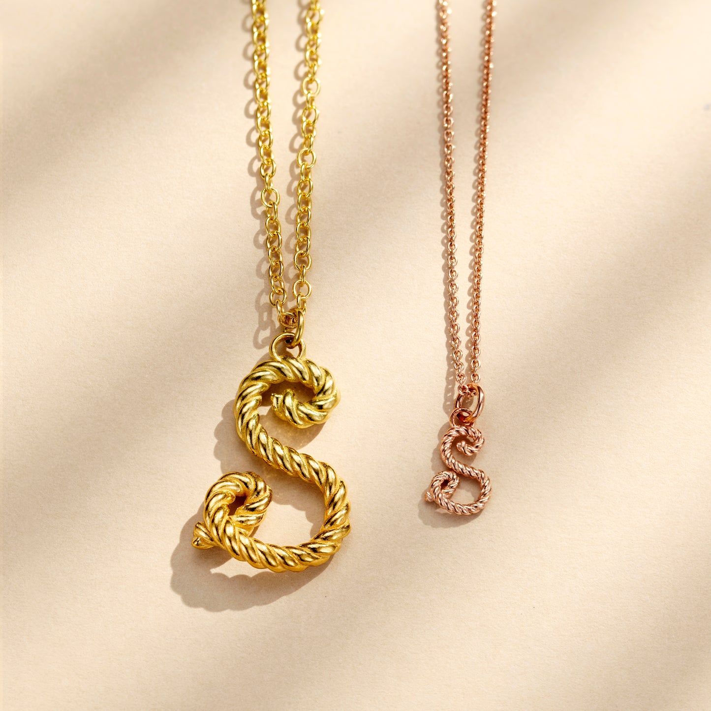 Rope Initial Necklace