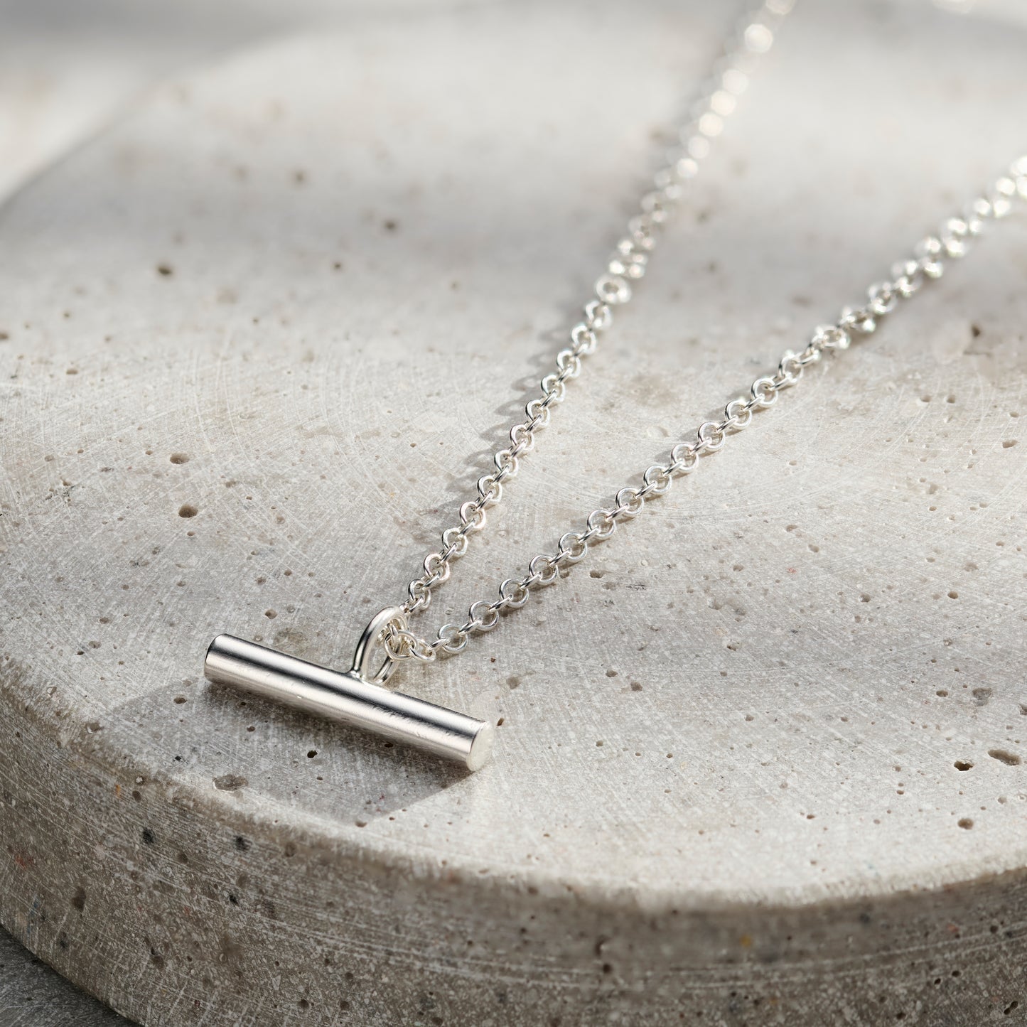 Mens Mini T-Bar Necklace