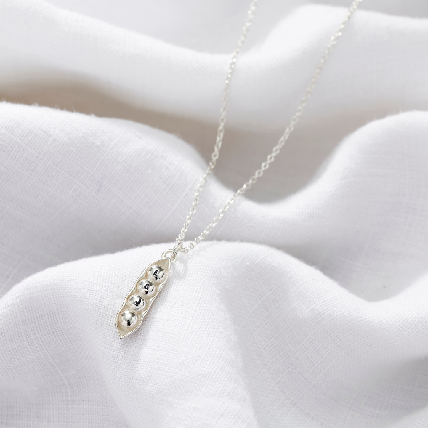 Pea Pod Charm Necklace