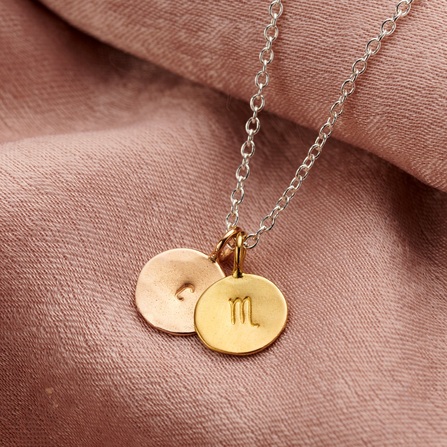 Personalised Scorpio Zodiac Charm Necklace