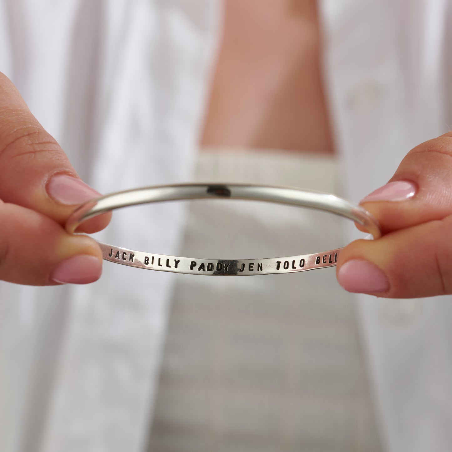 Personalised Script Bangle