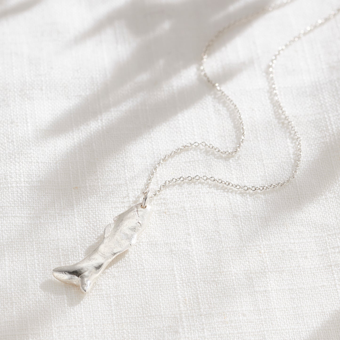 Small Personalised Fortune Fish Pendant Necklace