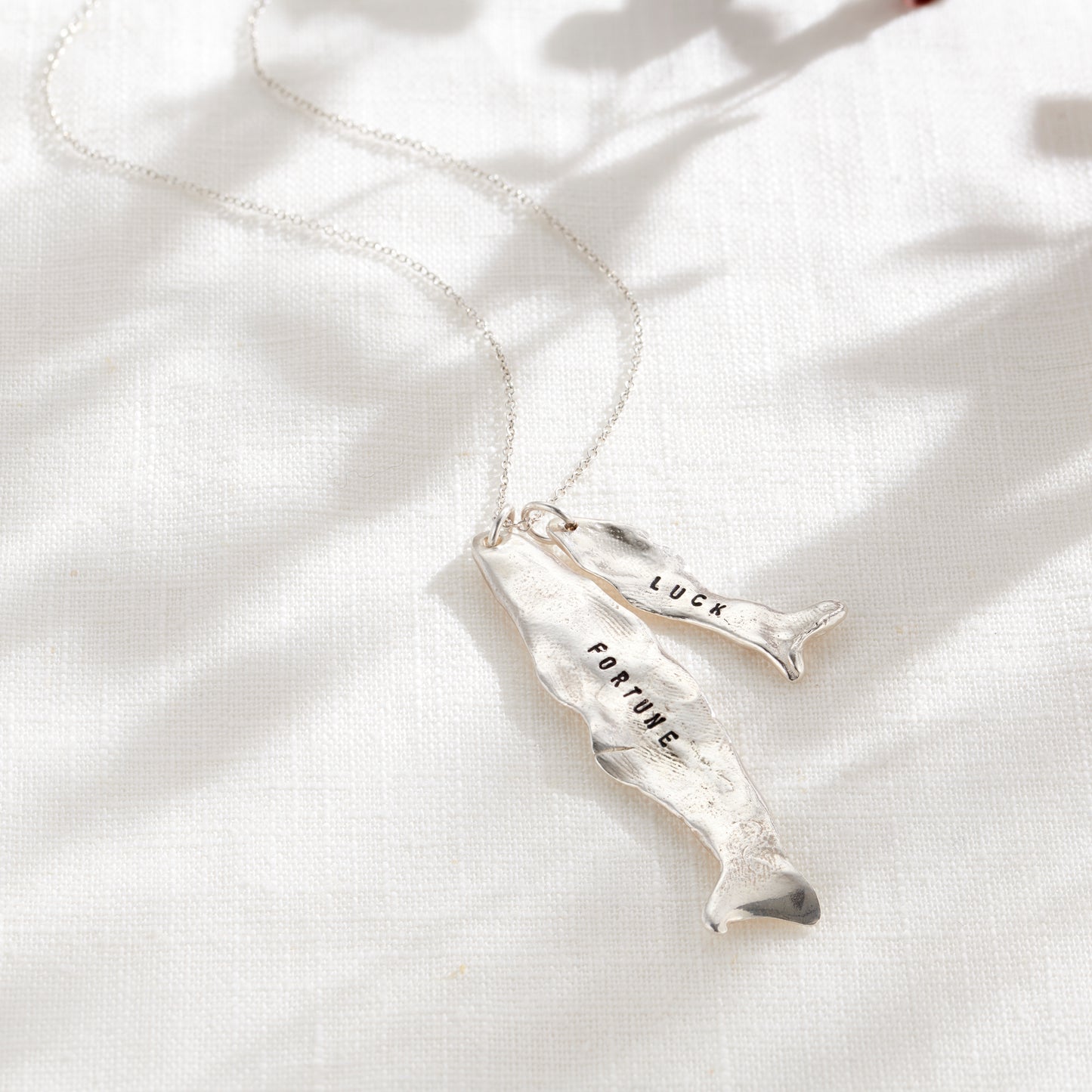 Personalised Fortune Fish Pendant Necklace