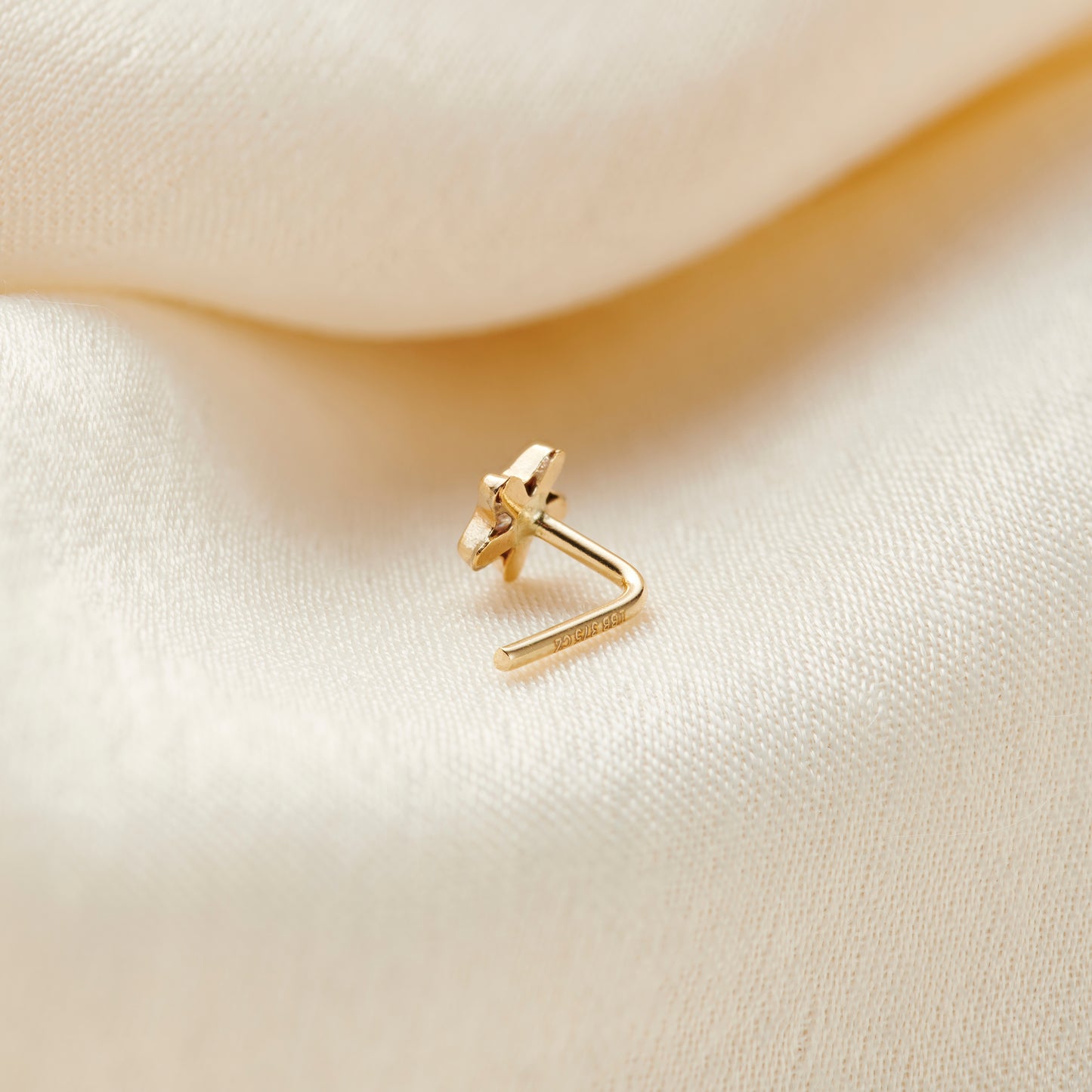 CZ Star 9ct Gold Nose Stud