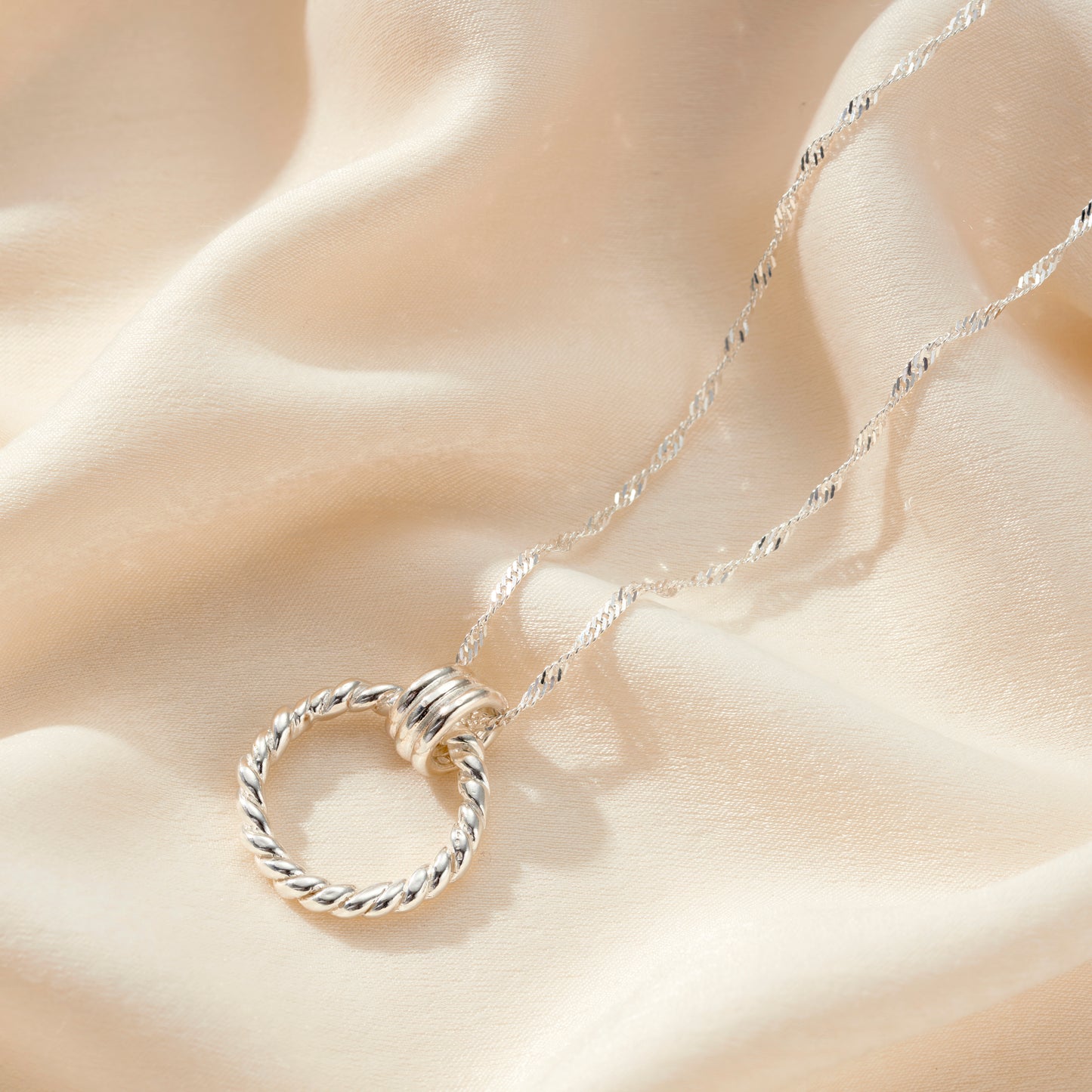 Tether Hoop Pendant Necklace