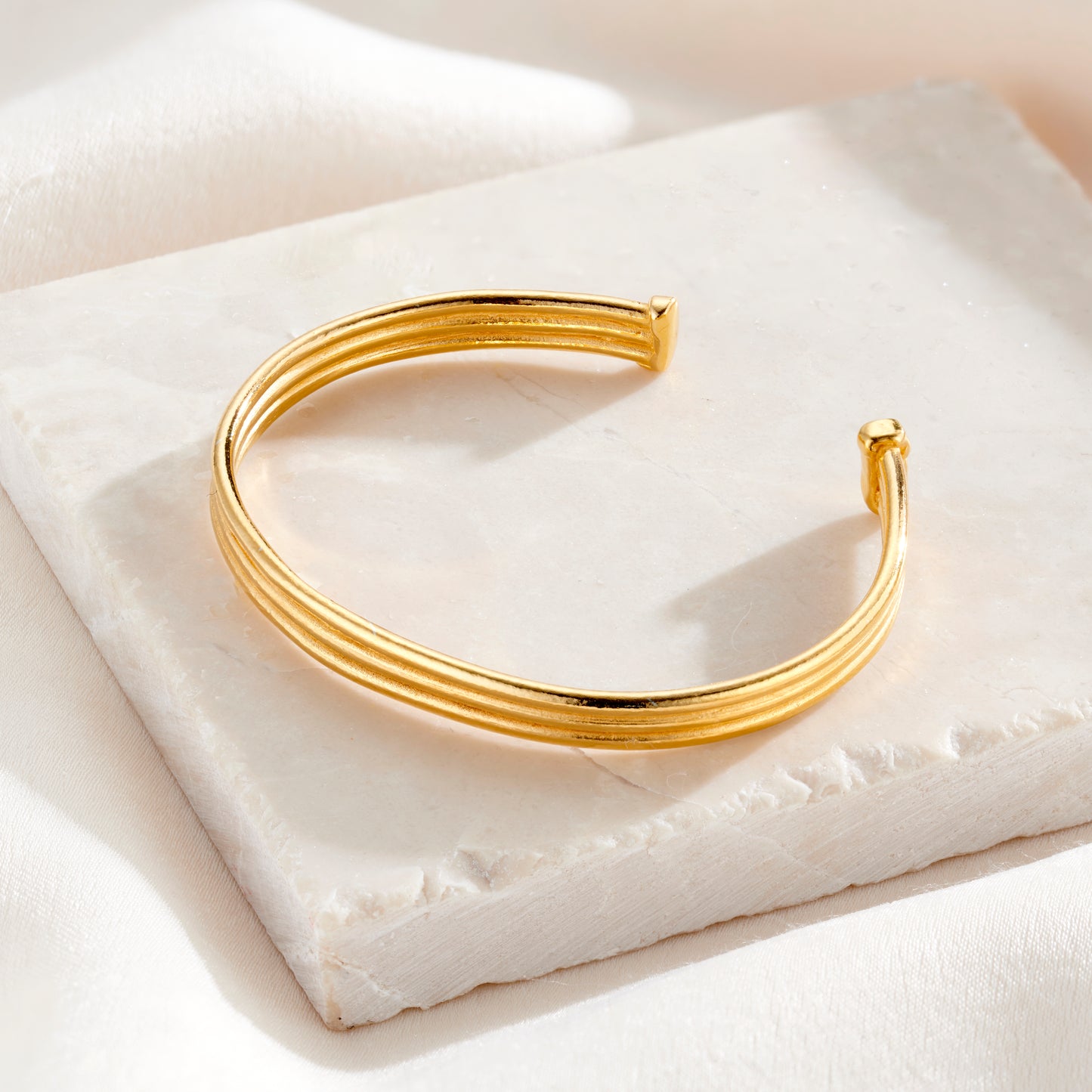 Column Open Cuff Bangle