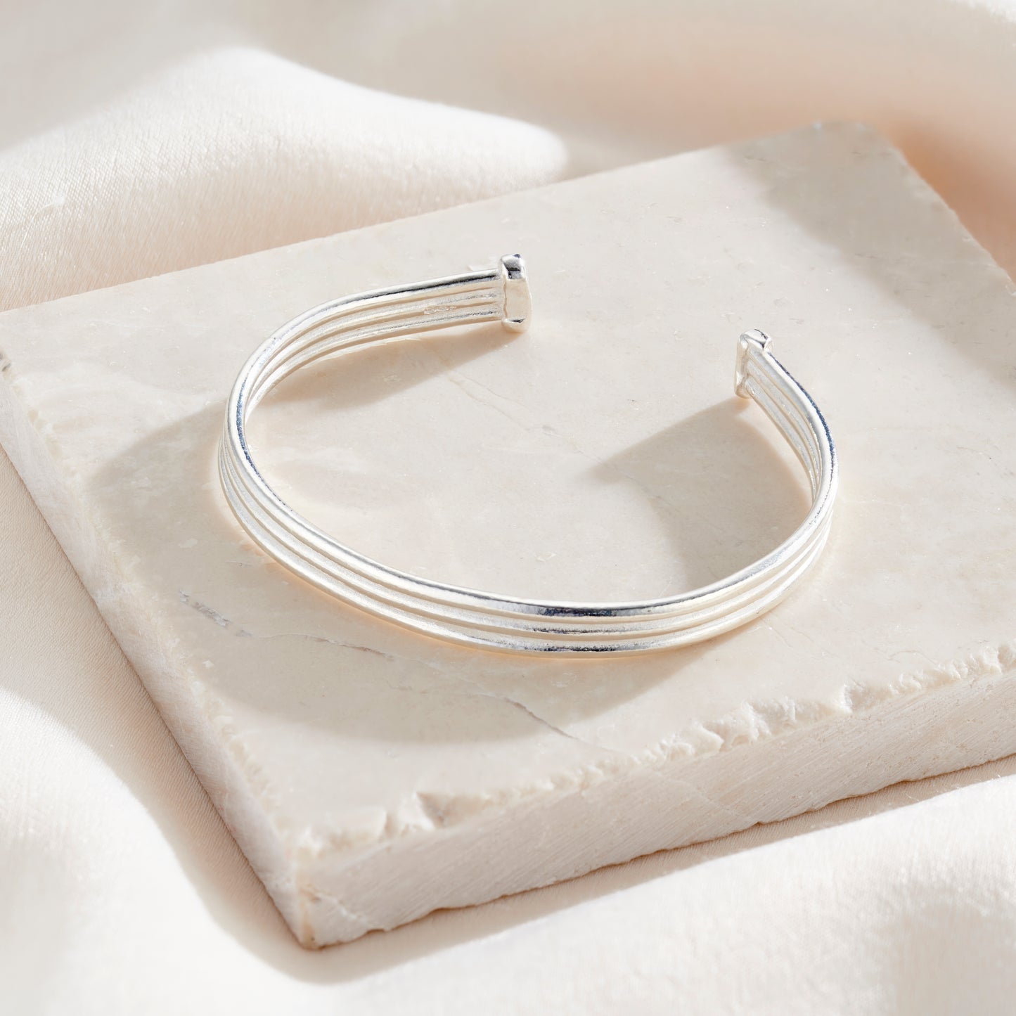 Column Open Cuff Bangle