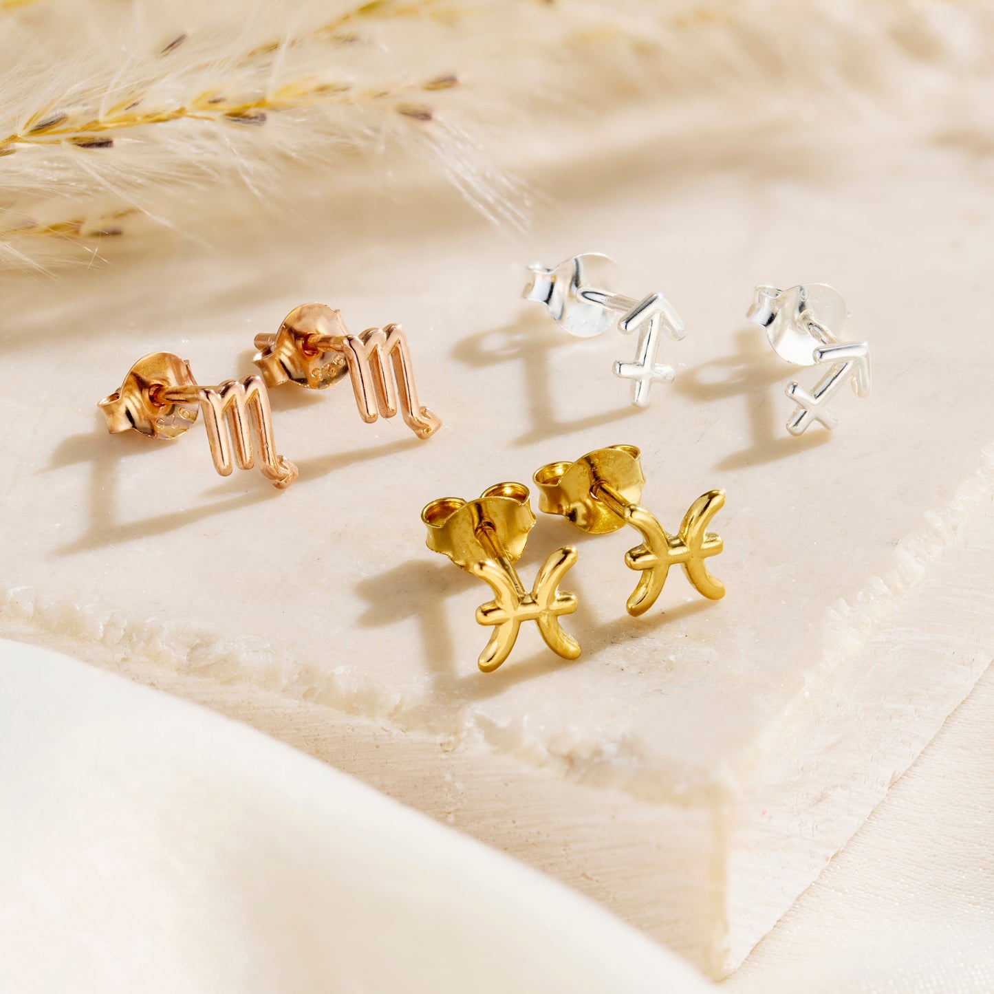 Zodiac Stud Earrings