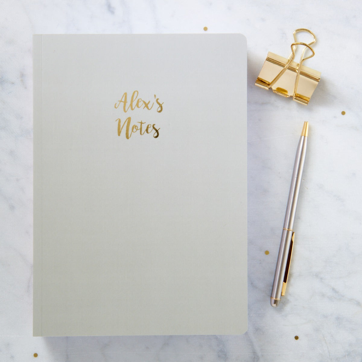 Personalised Gold Foil A5 Notebook